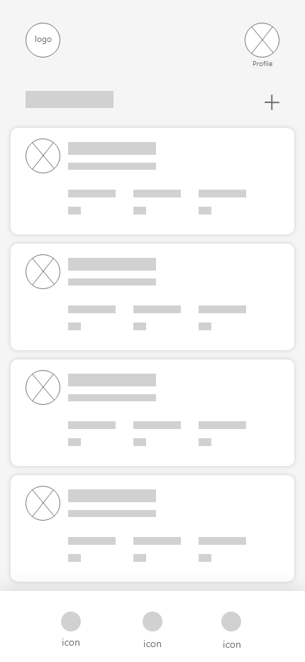 Groups wireframe